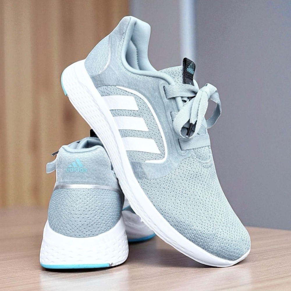 ADIDAS Edge Lux 5 Running Shoe | Blue Grey /White/Silver Metallic | Size 9 - Picture 2 of 14
